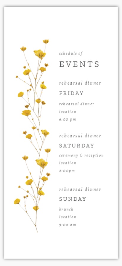Design Preview for Design Gallery: Rustic Wedding Programs, 4” x 8”