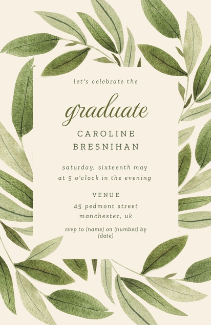 Design Preview for Design Gallery: Graduation Party Invitations and Announcements, Flat 11.7 x 18.2 cm