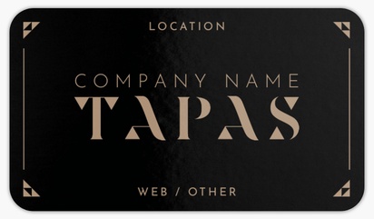 A tapas tapas restaurant black gray design for Elegant