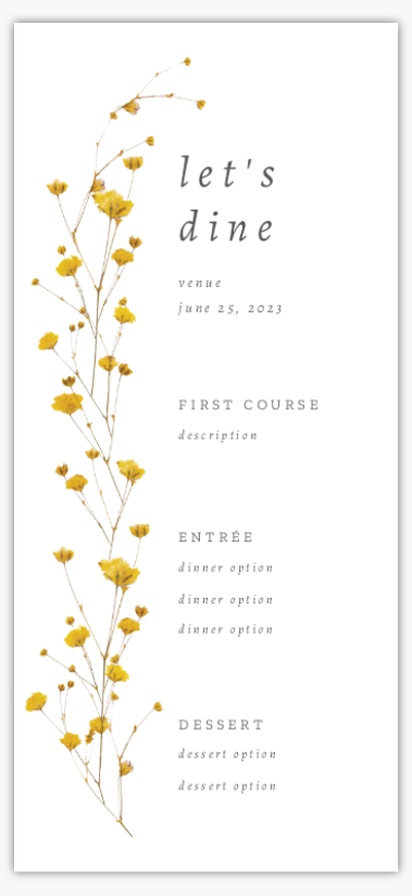 A yellow flowers rustic floral wedding gray design for Spring