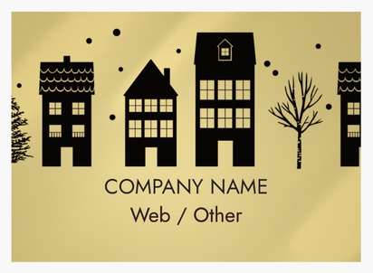 Design Preview for Design Gallery: Property & Estate Agents Roll Labels, Rectangle 7.4 x 5.3 cm Gold Paper