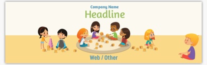 Design Preview for Design Gallery: Childcare & Early Education Vinyl Banners, 76 x 244 cm