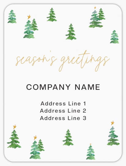 Design Preview for Christmas Sticker Designs & Templates, 10 x 7.5 cm Rounded Rectangle