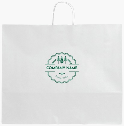 Design Preview for Design Gallery: Modern & Simple Single-Colour Paper Bags, XL (54 x 14 x 45 cm)