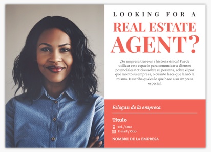 Un moderno buscando un agente de bienes raíces diseño rosa gris para Moderno y sencillo