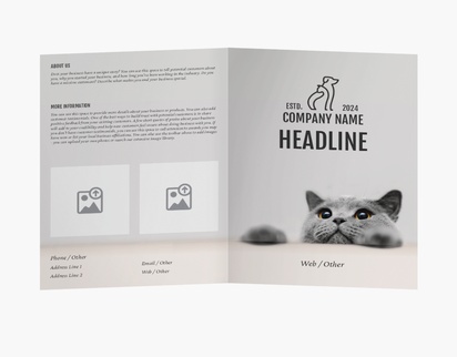 Design Preview for Design Gallery: Animals Folded Leaflets, Bi-fold A4 (210 x 297 mm)