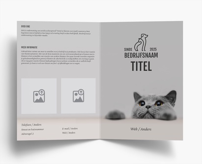 Voorvertoning ontwerp voor Ontwerpgalerij: Alles voor je huisdier Folders, Tweeluik A4 (210 x 297 mm)