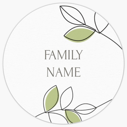 A line drawing greenery white brown design for Christmas
