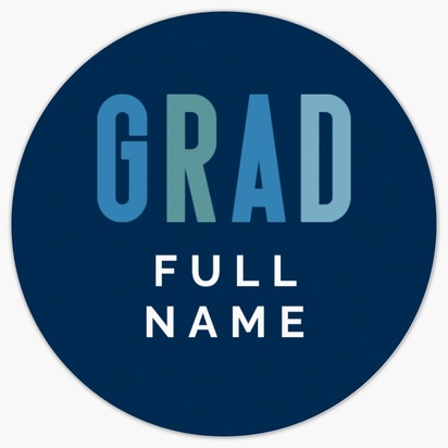 A preppy masculine blue design for Graduation