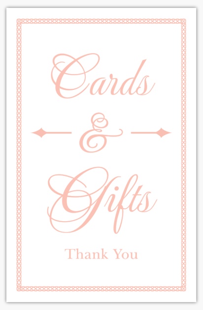 A fairytale wedding cards and gifts white cream design for Occasion
