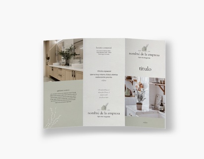 Vista previa del diseño de Galería de diseños de folletos plegados para servicios de limpieza, Tríptico DL (99 x 210 mm)