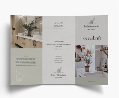 Forhåndsvisning av design for Designgalleri: Oppussing av kjøkken og bad Brosjyrer, 3-fløyet DL (99 x 210 mm)