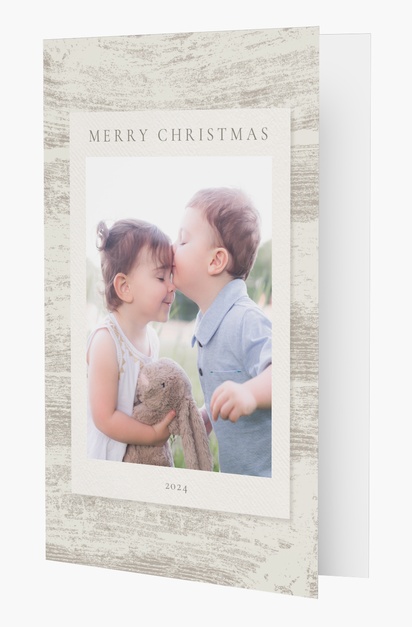 Design Preview for Design Gallery: Rustic Christmas Cards, Rectangular 18.2 x 11.7 cm