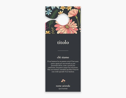 Anteprima design per Galleria di design: cartellino per maniglie per floreale, Piccolo