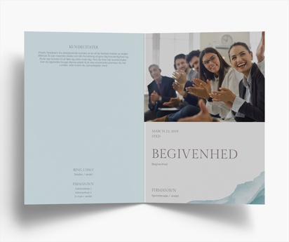 Forhåndsvisning af design for Designgalleri: Markedsføring og PR Brochurer, Midterfals A5 (148 x 210 mm)