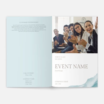 Design Preview for Design Gallery: Public Relations Brochures, A5 Bi-fold