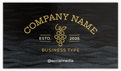 Design Preview for Off Licences & Wine Merchants Glossy Business Cards Templates, Standard (3.5" x 2")