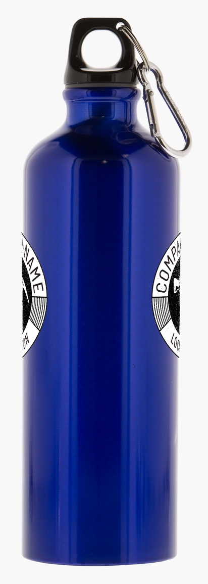 Design Preview for Design Gallery: Construction, Repair & Improvement Aluminum Water Bottle with Carabiner – 26 oz.