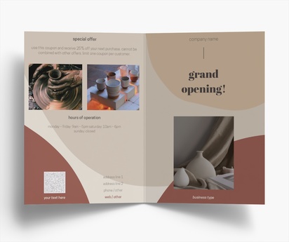 Design Preview for Templates for Modern & Simple Flyers and Pamphlets , Bi-fold A5