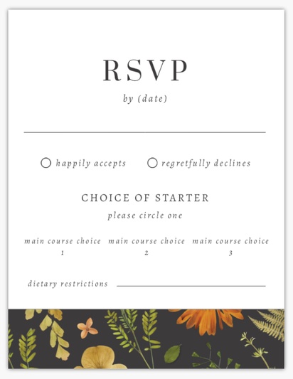 Design Preview for Design Gallery: RSVP Cards, 13.9 x 10.7 cm