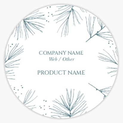 Design Preview for Design Gallery: Single Stickers, 7 x 7 cm Circle White Plastic