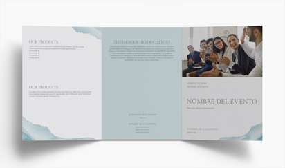 Vista previa del diseño de Galería de diseños de folletos plegados para servicios empresariales, Tríptico A5 (148 x 210 mm)