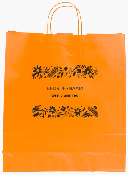 Voorvertoning ontwerp voor Ontwerpgalerij: Detailhandel en verkoop Effen kleur papieren tassen, L (36 x 12 x 41 cm)