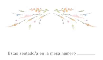Un flores silvestres romance diseño blanco para Verano