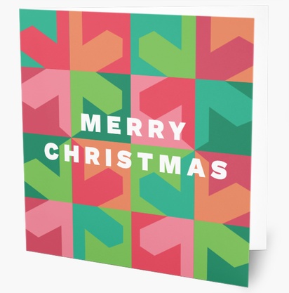 Design Preview for Design Gallery: Bold & Colourful Personalized Christmas Cards, Square 14 x 14 cm