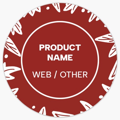 Design Preview for Design Gallery: Seasonal Product Labels, 3.8 x 3.8 cm Circle