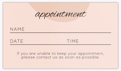 A appointment card beauty gray design for Appointment Cards