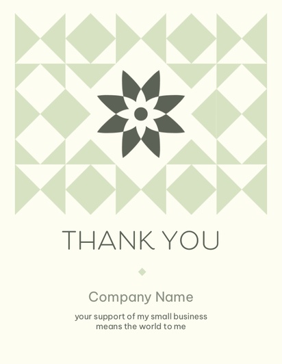 Design Preview for Thank You Cards, Flat 10.7 x 13.9 cm