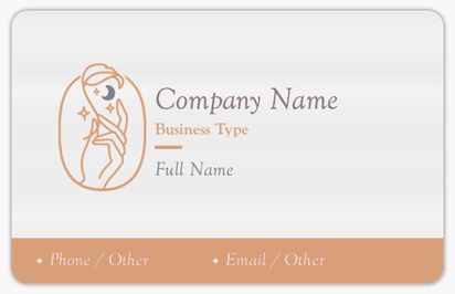 Design Preview for Religious & Spiritual Plastic Business Cards Templates, Frosted