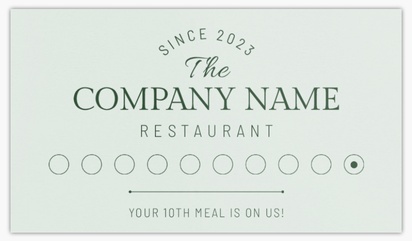A elegant typography gray design for Loyalty Cards