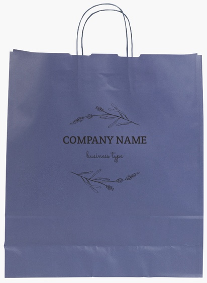 Design Preview for Design Gallery: Interior Design Single-Colour Paper Bags, L (36 x 12 x 41 cm)