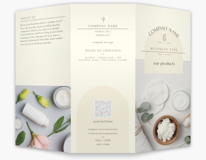 Design Preview for Design Gallery: Cosmetics & Perfume Custom Brochures, 8.5" x 11" Tri-fold