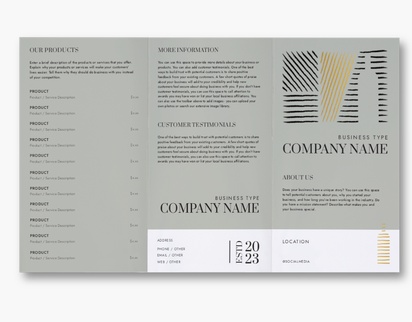 A elegant menu gray white design for Elegant