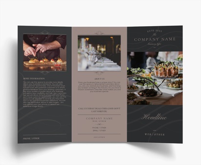 Design Preview for Design Gallery: Gourmet & Fine Food Flyers & Leaflets, Tri-fold DL (99 x 210 mm)