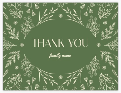 Design Preview for Thank you cards templates, Flat