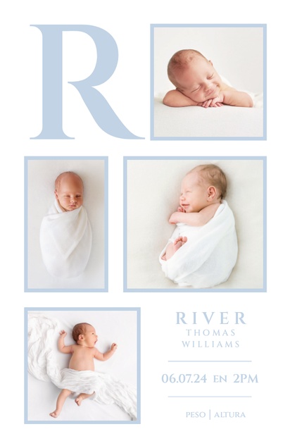 Un bebé niño chico diseño blanco crema para Tradicional y Clásico con 4 imágenes