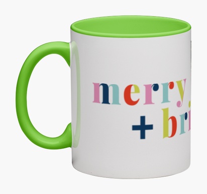 Design Preview for Design Gallery: Bold & Colourful Personalised Mugs, Wrap-around