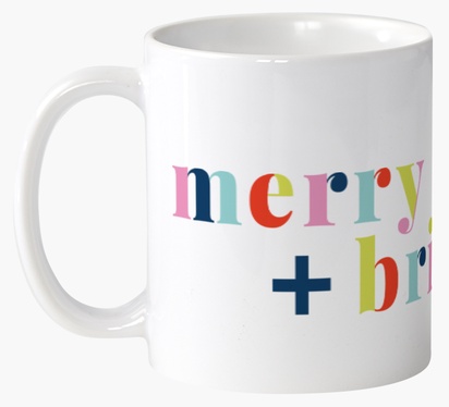Design Preview for Holiday Custom Mugs Templates, Wrap-around