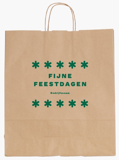 Voorvertoning ontwerp voor Ontwerpgalerij: Traditioneel en klassiek Effen kleur papieren tassen, L (36 x 12 x 41 cm)