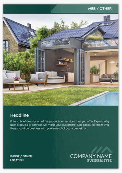Design Preview for Design Gallery: Estate Agents Flyers & Leaflets,  No Fold/Flyer A5 (148 x 210 mm)