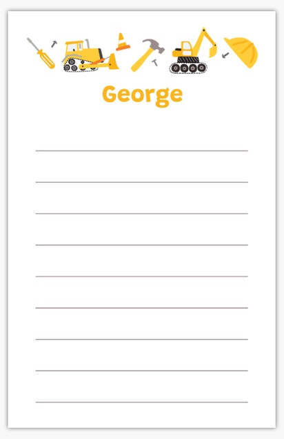 Design Preview for Elementary Schools Notepads Templates, 5.5" x 8.5"