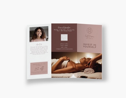 Design Preview for Design Gallery: Beauty & Spa Flyers & Leaflets, Tri-fold DL (99 x 210 mm)