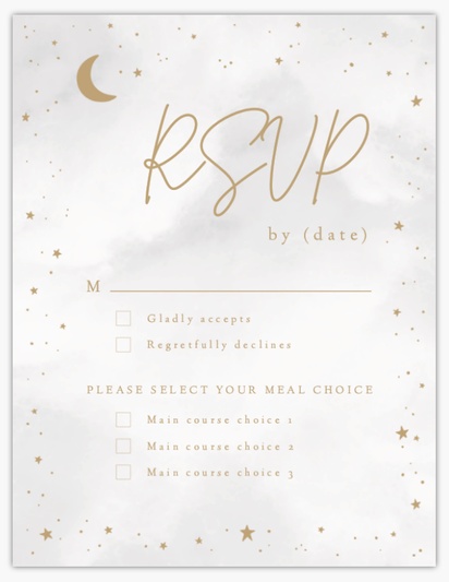 Design Preview for Design Gallery: RSVP Cards, 13.9 x 10.7 cm