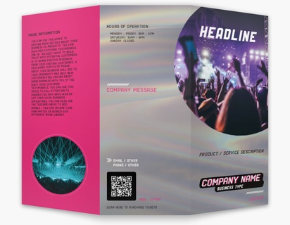 Design Preview for Design Gallery: Event Planning & Entertainment Custom Brochures, 8.5" x 11" Tri-fold