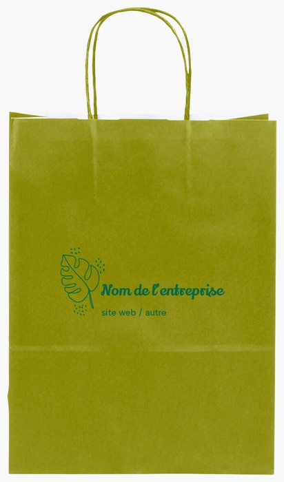 Aperçu du graphisme pour Galerie de modèles : sacs en papier impression monochrome pour chic, S (22 x 10 x 29 cm)