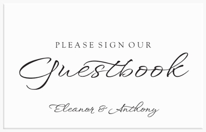A guest book sign traditional black design for Type